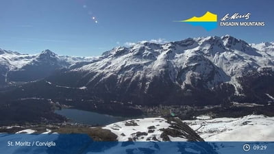 Corviglia I - Vue direction lac du St. Moritz